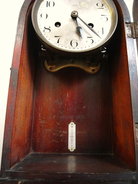 送料無料価格 ドイツKIENZLE DUO深紅置時計 '40-'50 クラシック スモセコ 置時計